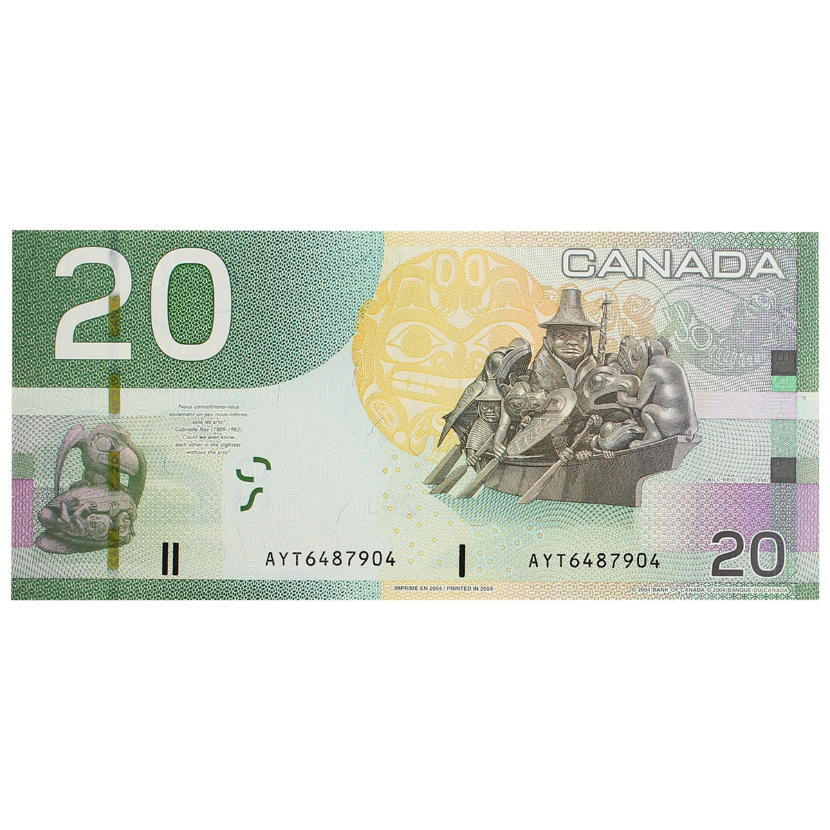 BC-64a 2004 Canada $20 Jenkins-Dodge, AYT, AU-UNC (AU55)