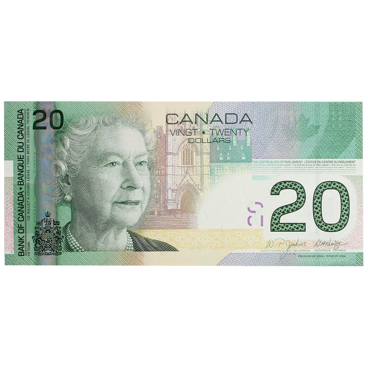 BC-64a 2004 Canada $20 Jenkins-Dodge, AYT, AU-UNC (AU55)