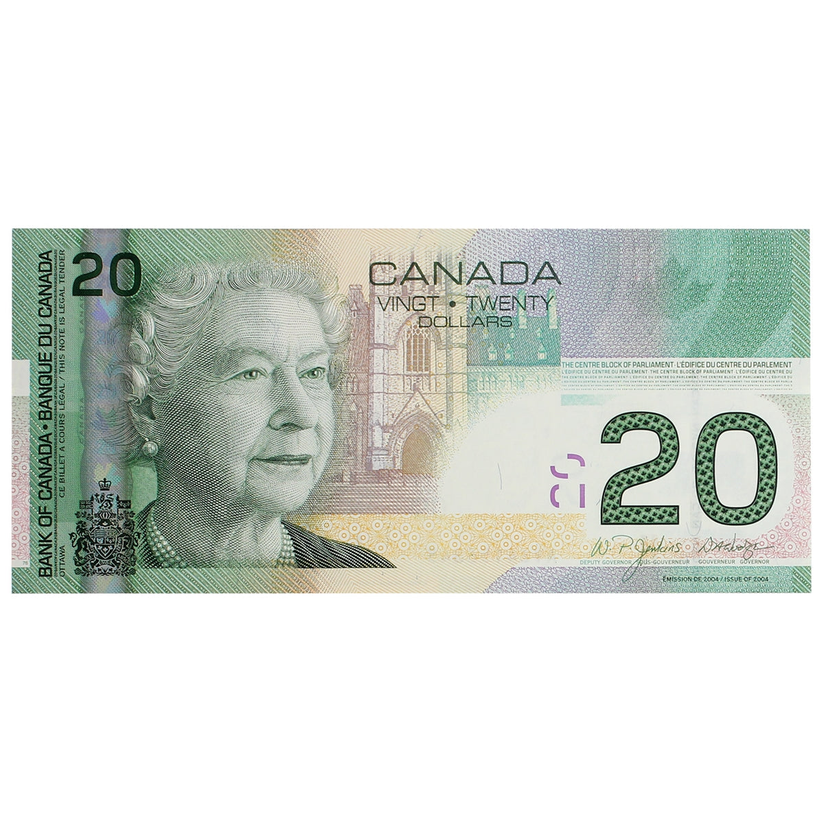 BC-64a 2004 Canada $20 Jenkins-Dodge, AYZ, Choice Uncirculated (CUNC63)
