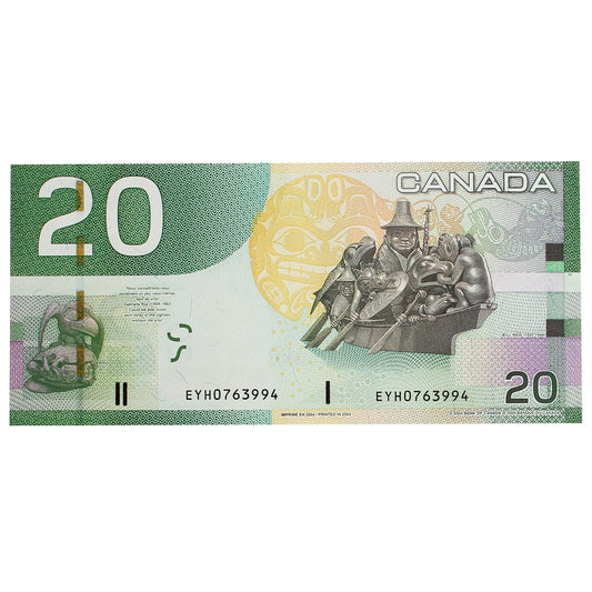 BC-64a-i 2004 Canada $20 Jenkins-Dodge, EYH, AU-UNC