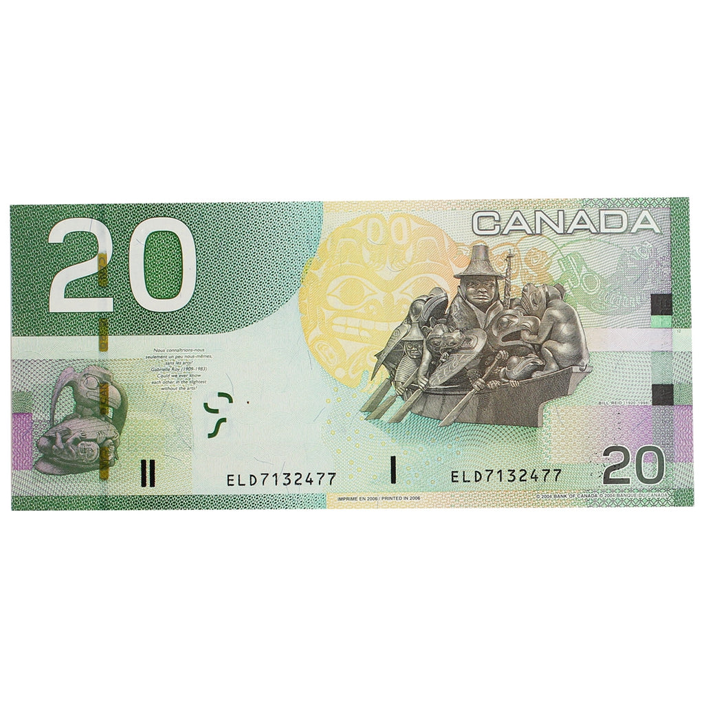 BC-64a-i 2006 Canada $20 Jenkins-Dodge, ELD, Uncirculated (MS60)