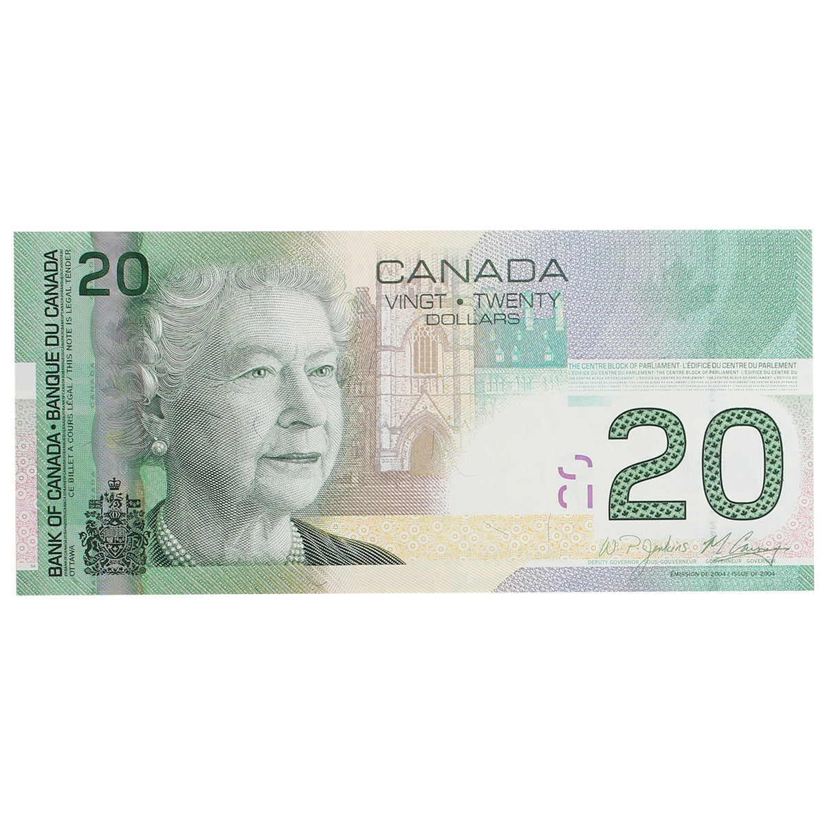 BC-64b 2008 Canada $20 Jenkins-Carney, ERS, Uncirculated (MS60)