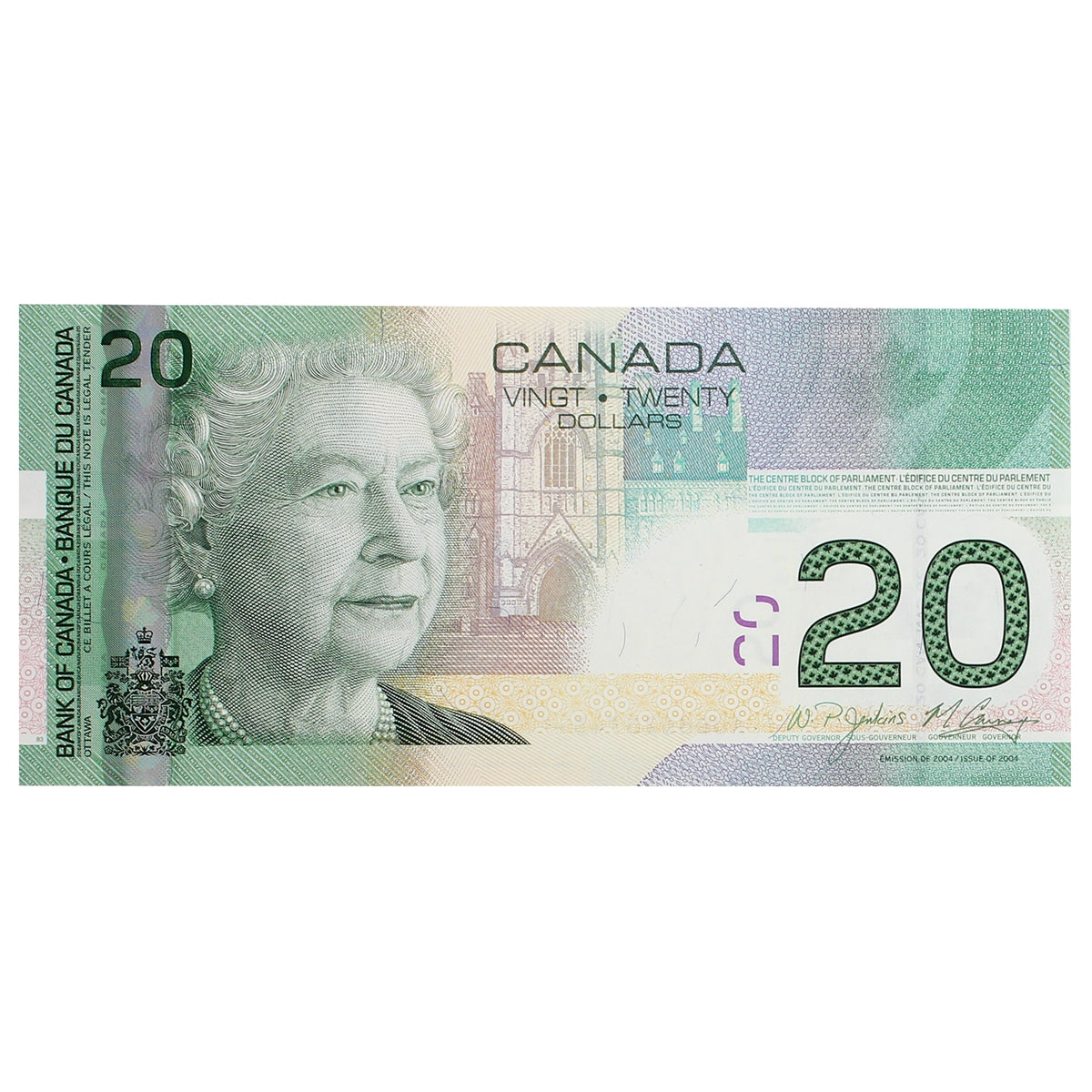 BC-64b-i 2009 Canada $20 Jenkins-Carney, AUB, Choice Uncirculated (CUNC63)