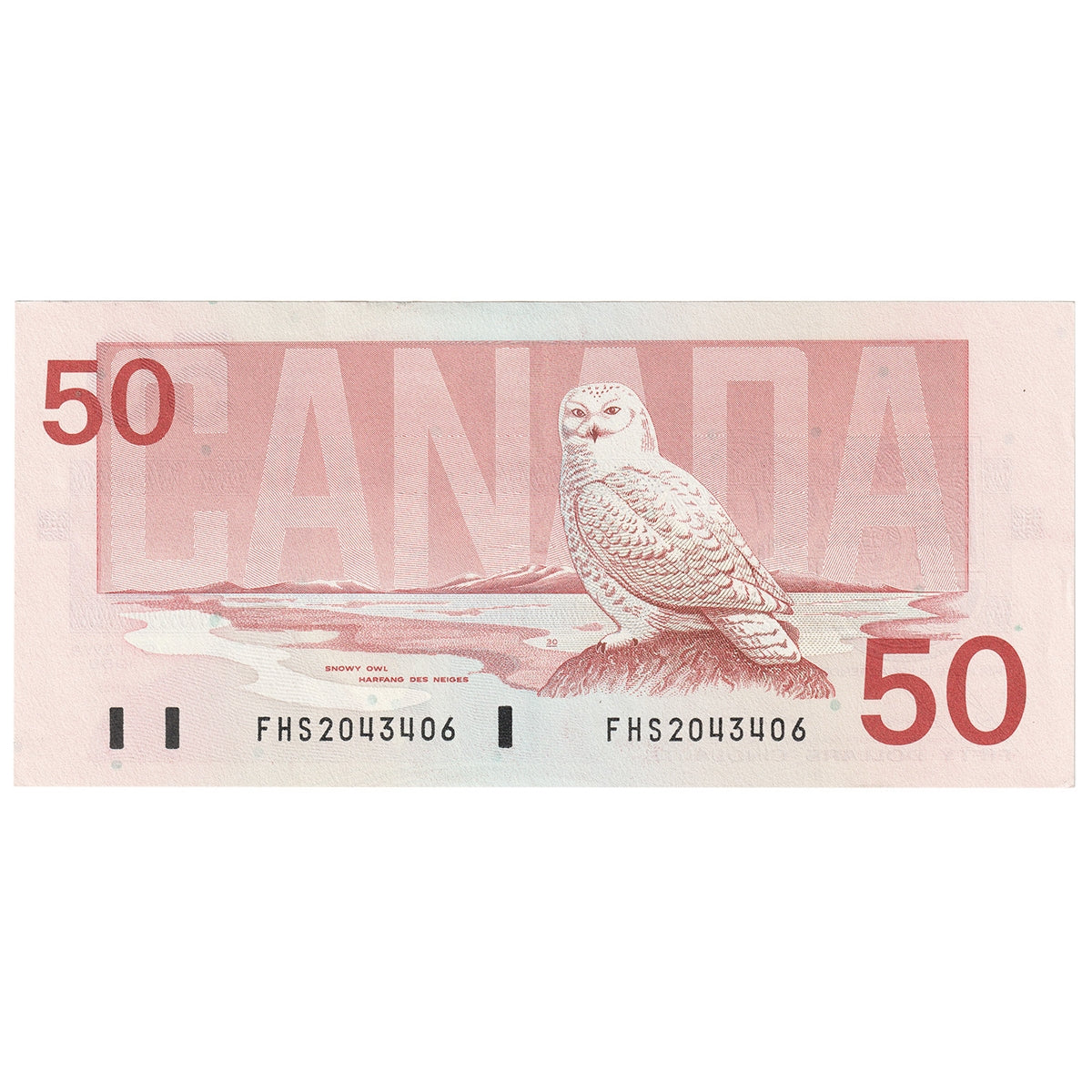 BC-59b 1988 Canada $50 Bonin-Thiessen, FHS, Almost Uncirculated (AU50)
