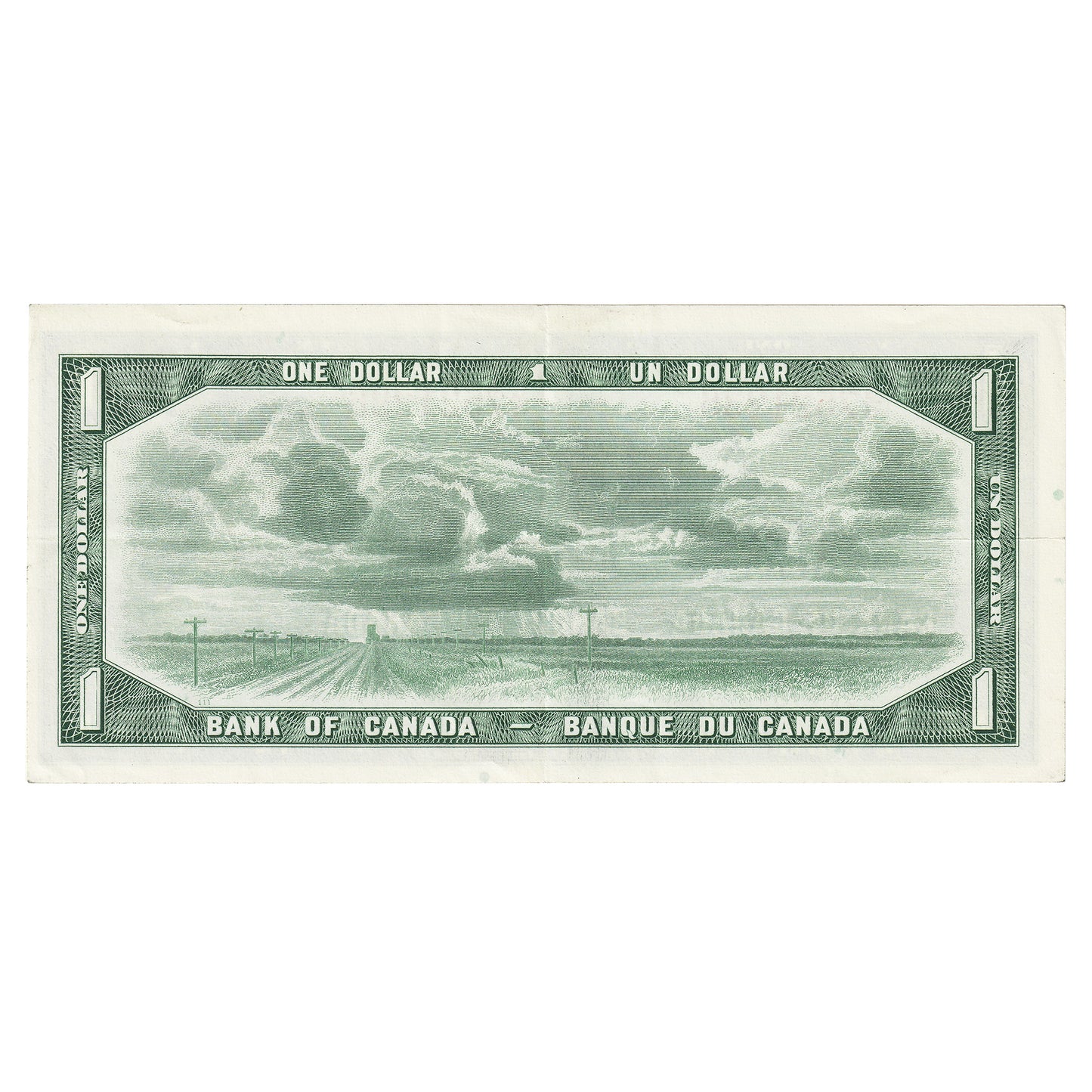 BC-37d 1954 Canada $1 Beattie-Rasminsky, G/O, Extra Fine (EF40)