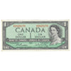 BC-37b-i 1954 Canada $1 Beattie-Rasminsky, M/P, Extra Fine (EF40)