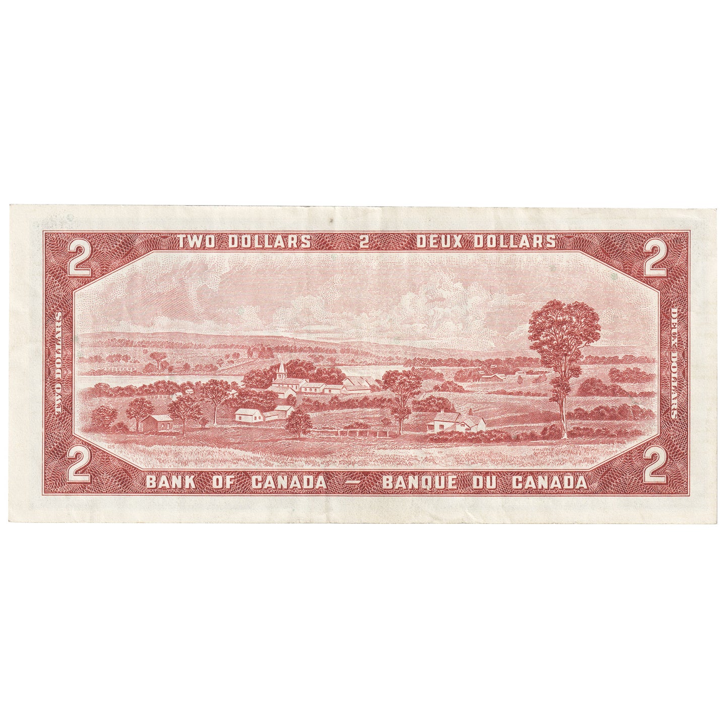 BC-38b 1954 Canada $2 Beattie-Rasminsky, F/U, Very Fine (VF20)
