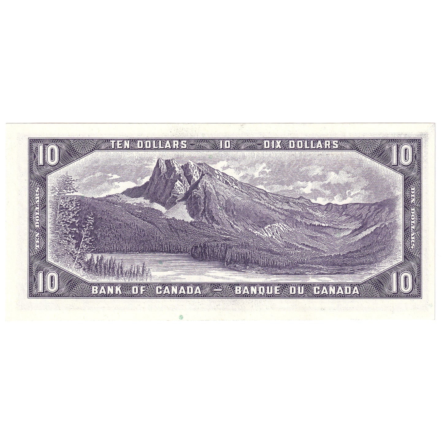 BC-40b 1954 Canada $10 Beattie-Rasminsky, S/V, Uncirculated (MS60)