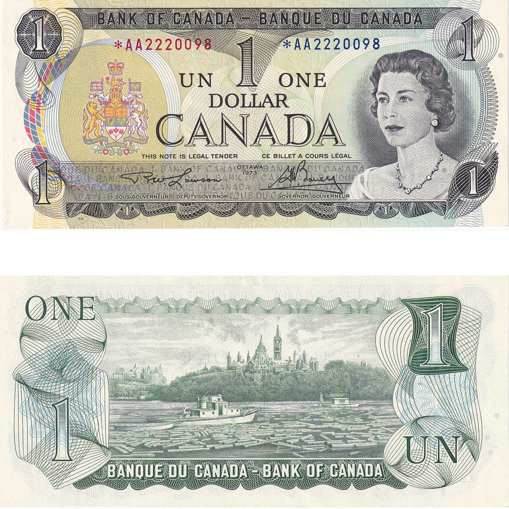 BC-46a 1973 Canada $1 Lawson-Bouey, MJ, Choice Uncirculated (CUNC63)