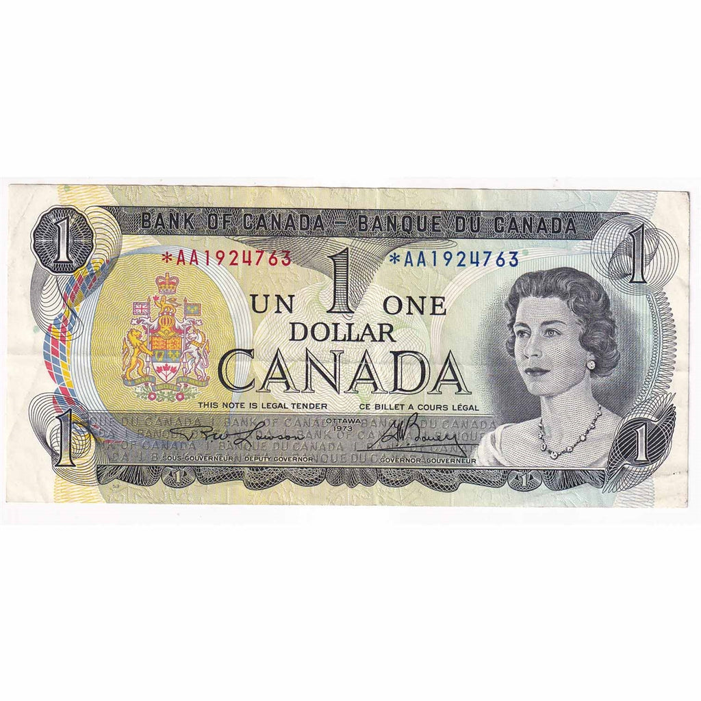 BC-46aA 1973 Canada $1 Lawson-Bouey, *AA Below 2.4M, Extra Fine (EF40)