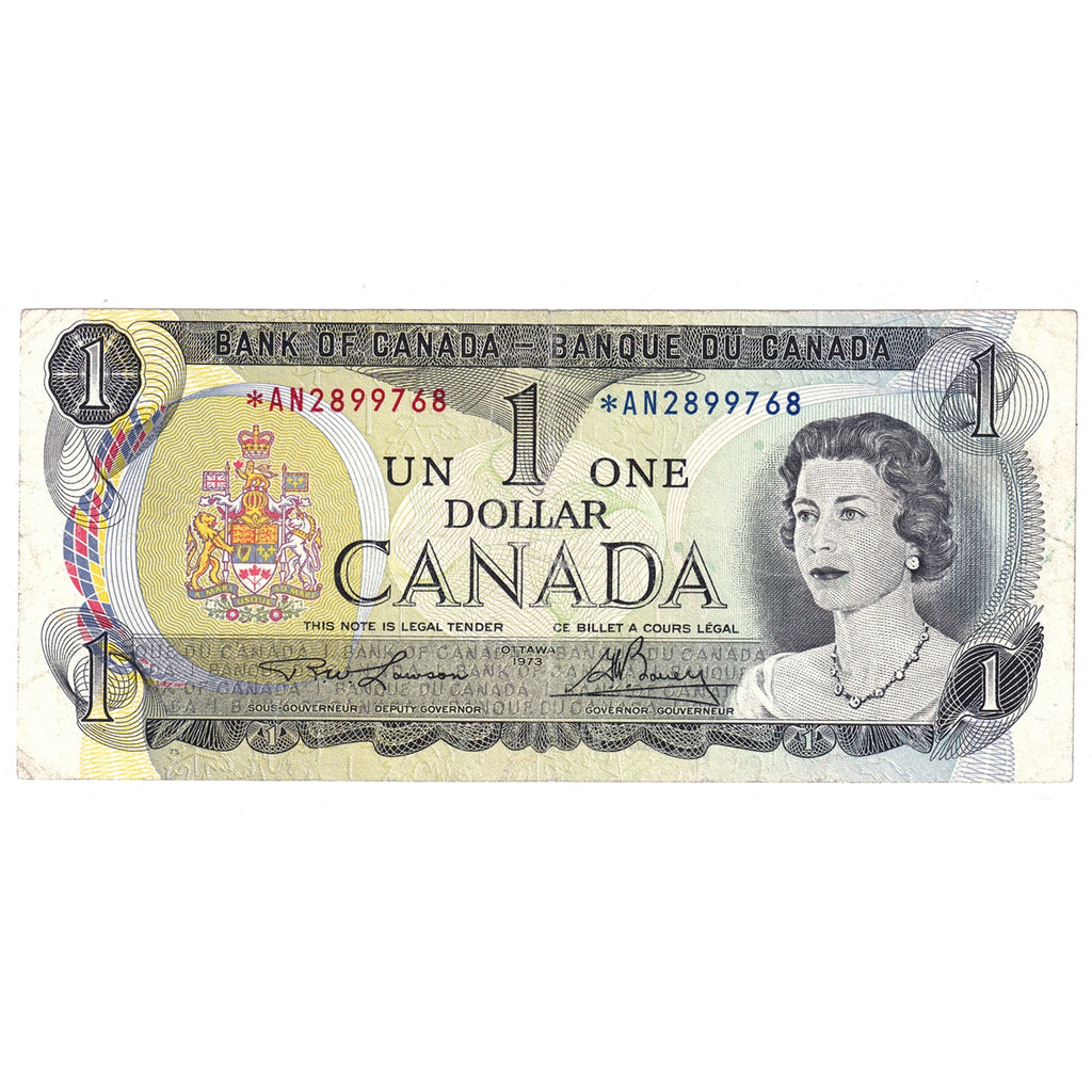 BC-46aA 1973 Canada $1 Lawson-Bouey, *AN, Fine (F12)