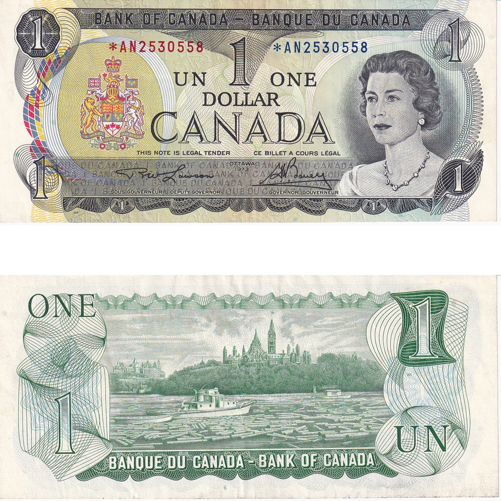 BC-46aA 1973 Canada $1 Lawson-Bouey, *AN, EF