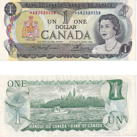 BC-46aA 1973 Canada $1 Lawson-Bouey, *AN, EF