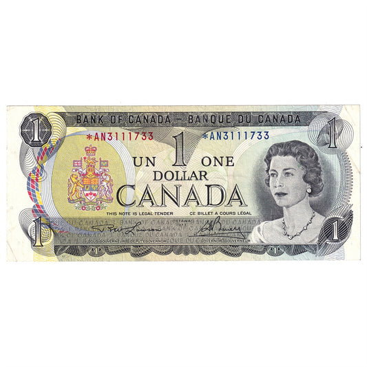 BC-46aA 1973 Canada $1 Lawson-Bouey, *AN, VF