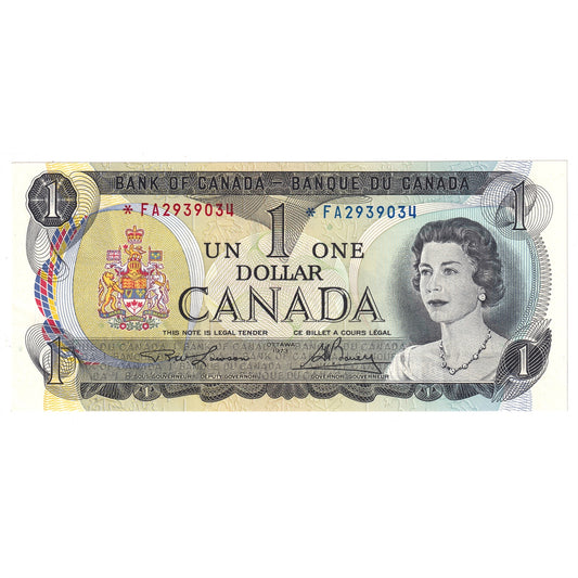BC-46aA 1973 Canada $1 Lawson-Bouey, *FA, AU