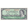 BC-37b-i 1954 Canada $1 Beattie-Rasminsky, B/P, AU-UNC (AU55)