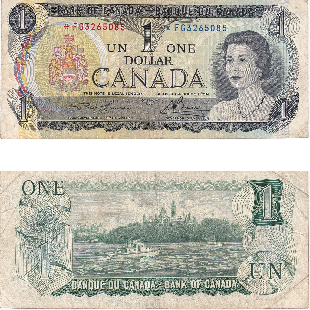 BC-46aA 1973 Canada $1 Lawson-Bouey, *FG, Fine (F12)
