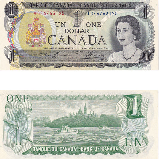 BC-46aA 1973 Canada $1 Lawson-Bouey, *GF, CUNC