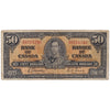 BC-26b 1937 Canada $50 Gordon-Towers, B/H, Very Good (VG8)