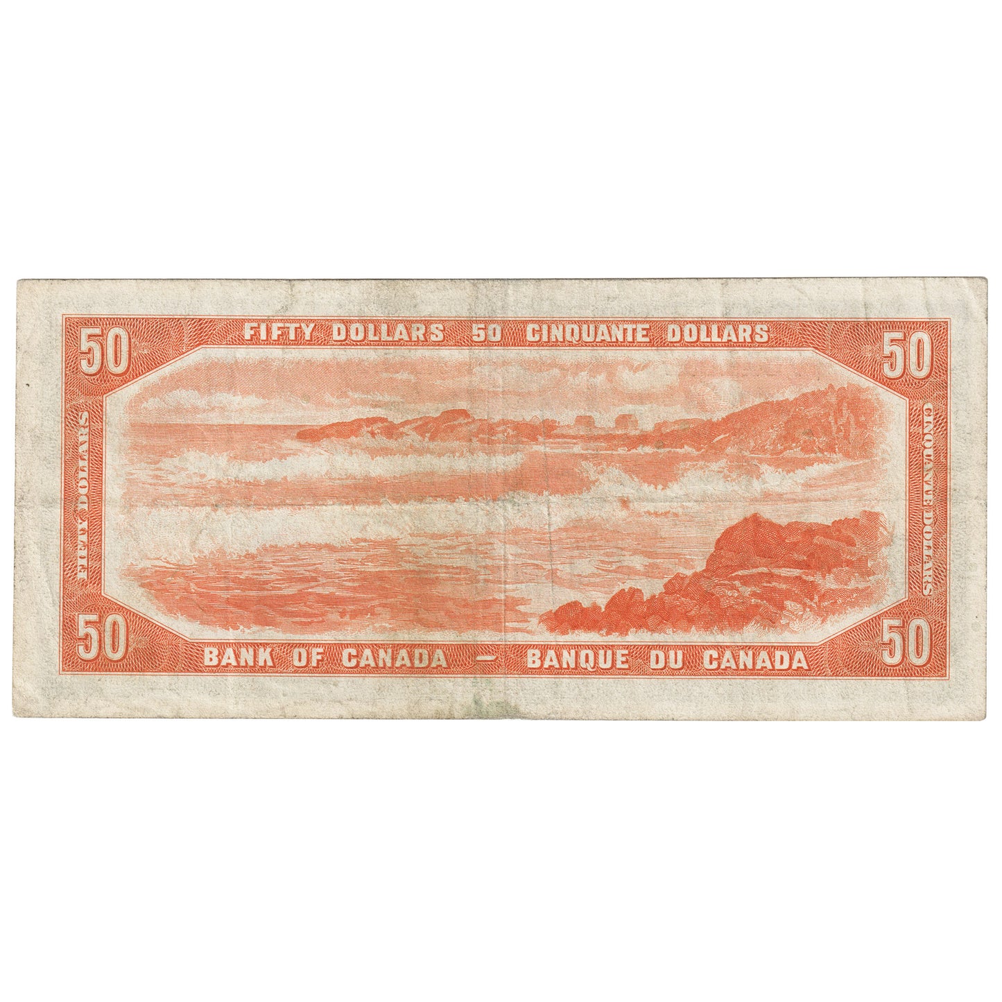 BC-42a 1954 Canada $50 Beattie-Coyne, A/H, F-VF (F15)