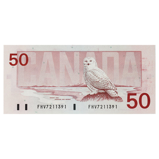 BC-59d 1988 Canada $50 Knight-Dodge, FHV, AU