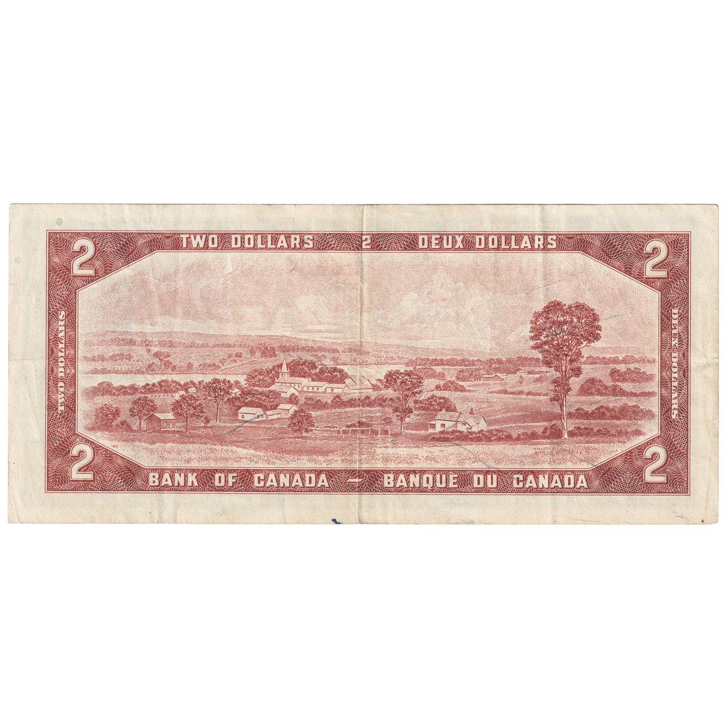 BC-38b 1954 Canada $2 Beattie-Rasminsky, T/U, Very Fine (VF20)