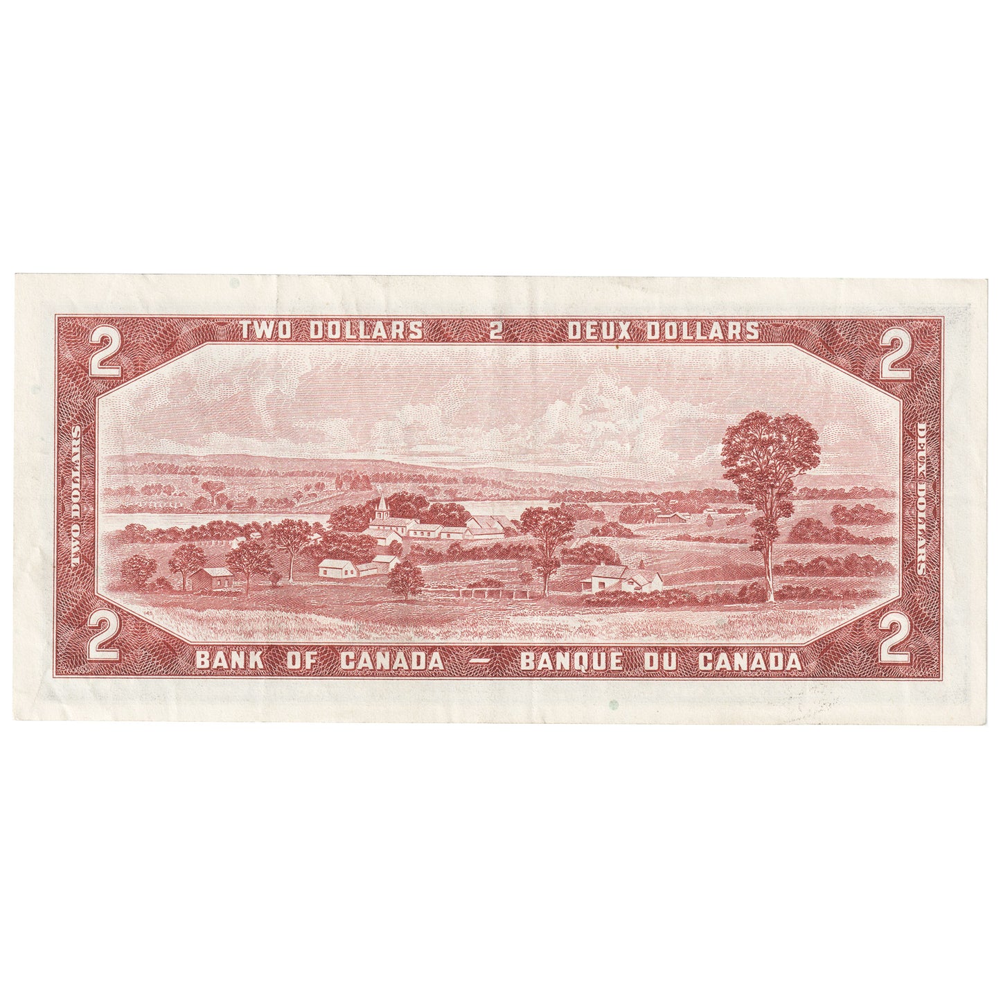 BC-38b 1954 Canada $2 Beattie-Rasminsky, V/U, Very Fine (VF20)