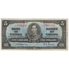 BC-23a 1937 Canada $5 Osborne-Towers, A/C, F