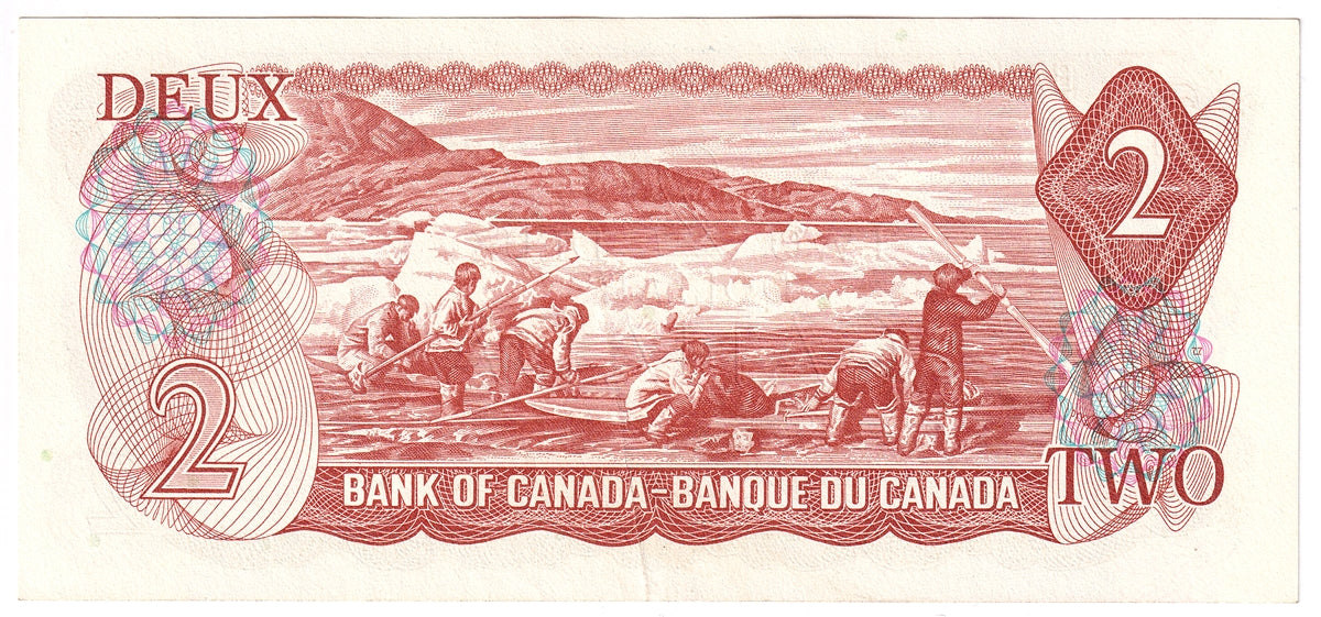 BC-47b 1974 Canada $2 Crow-Bouey, AGV, EF-AU (EF45)