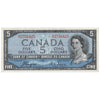 BC-31a 1954 Canada $5 Coyne-Towers, Devil's Face, B/C, Extra Fine (EF40)