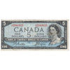 BC-39a 1954 Canada $5 Beattie-Coyne, J/C, F-VF