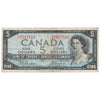 BC-39a 1954 Canada $5 Beattie-Coyne, O/C, F-VF