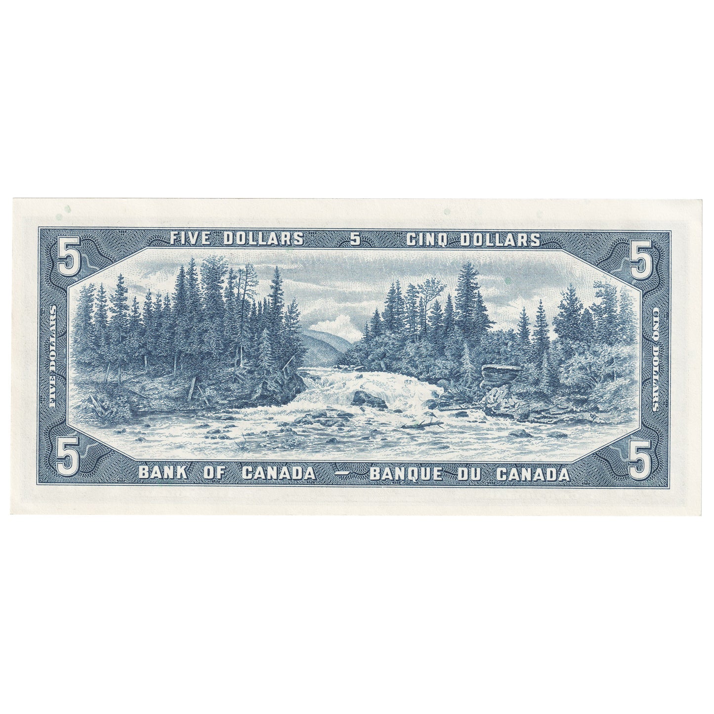 BC-39b 1954 Canada $5 Beattie-Rasminsky, R/S, AU-UNC (AU55)
