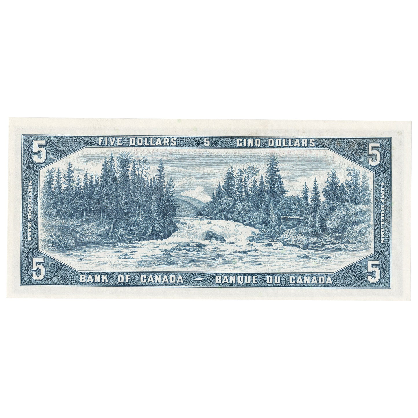 BC-39b 1954 Canada $5 Beattie-Rasminsky, Z/S, Uncirculated (MS60)