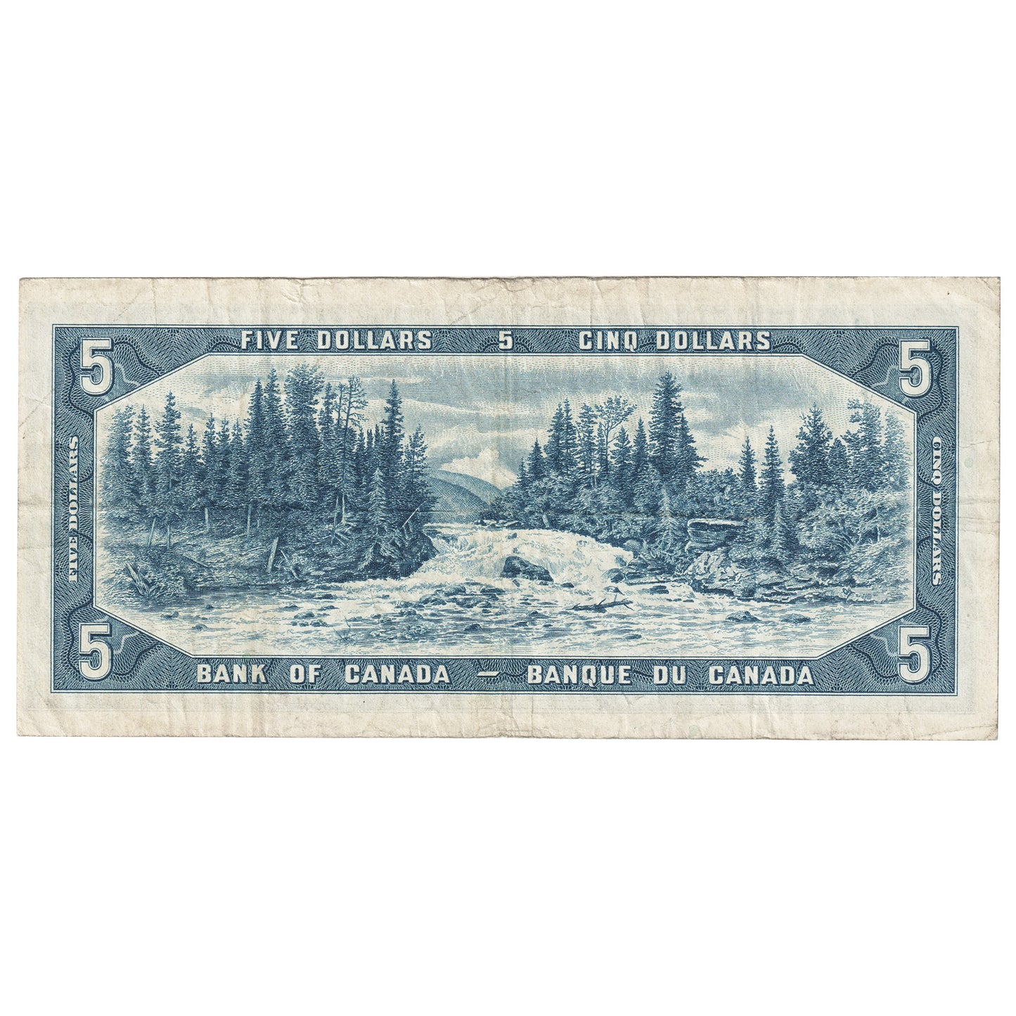 BC-39b 1954 Canada $5 Beattie-Rasminsky, E/X, Fine (F12)