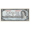 BC-39bA 1954 Canada $5 Beattie-Rasminsky, *S/S, Uncirculated (MS60)
