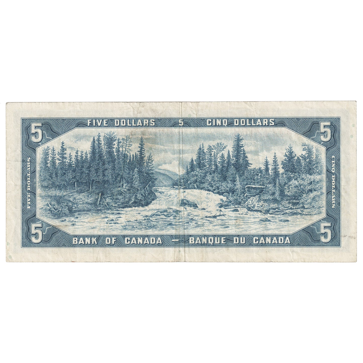 BC-39bA 1954 Canada $5 Beattie-Rasminsky, *S/S, F-VF (F15)