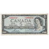 BC-39c 1954 Canada $5 Bouey-Rasminsky, V/X, Fine (F12)