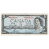 BC-39cA 1954 Canada $5 Bouey-Rasminsky, *R/X Below 0.36M, F-VF (F15)