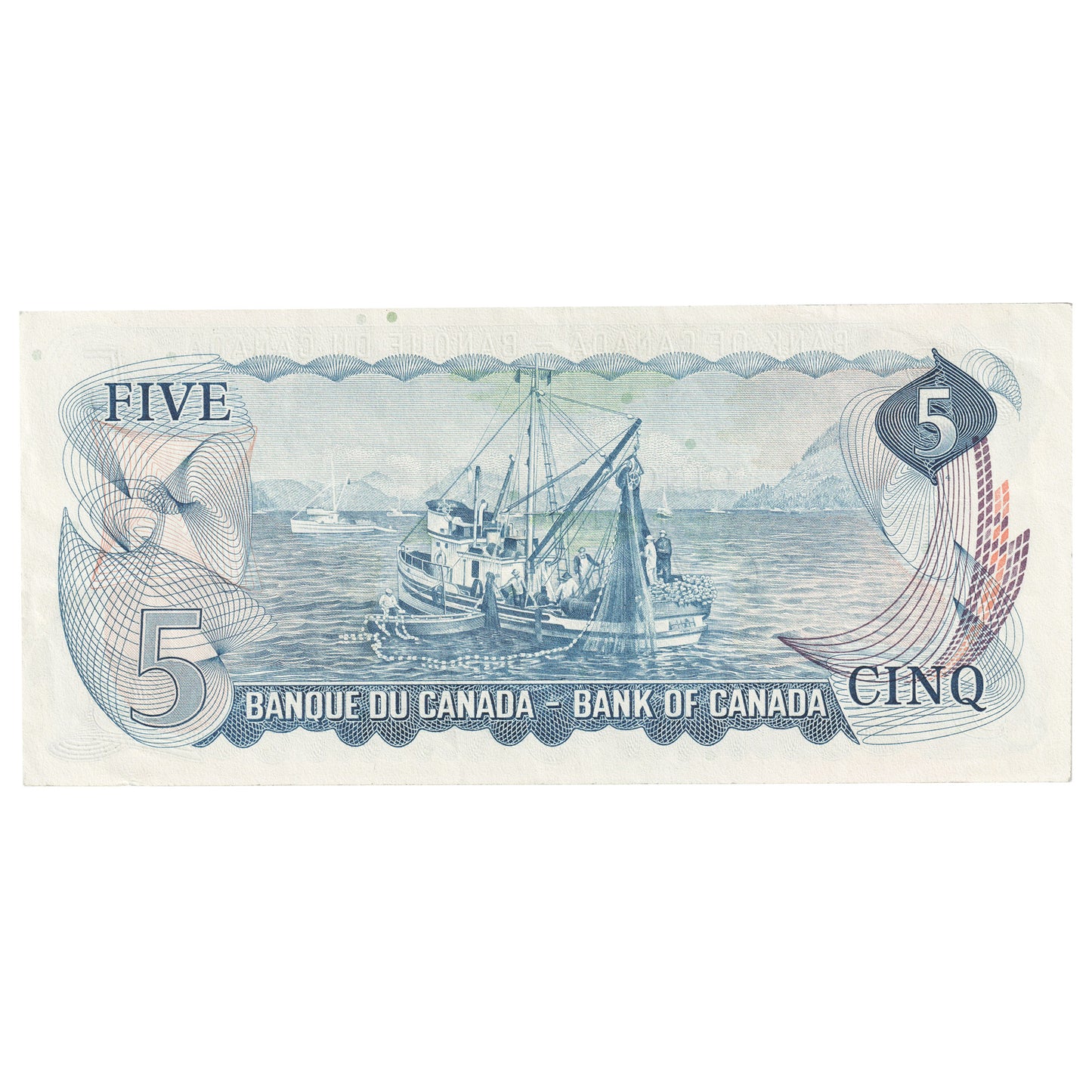 BC-48b 1972 Canada $5 Lawson-Bouey, CX, Extra Fine (EF40)