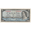 BC-31b 1954 Canada $5 Beattie-Coyne, Devil's Face, I/C, F-VF (F15)