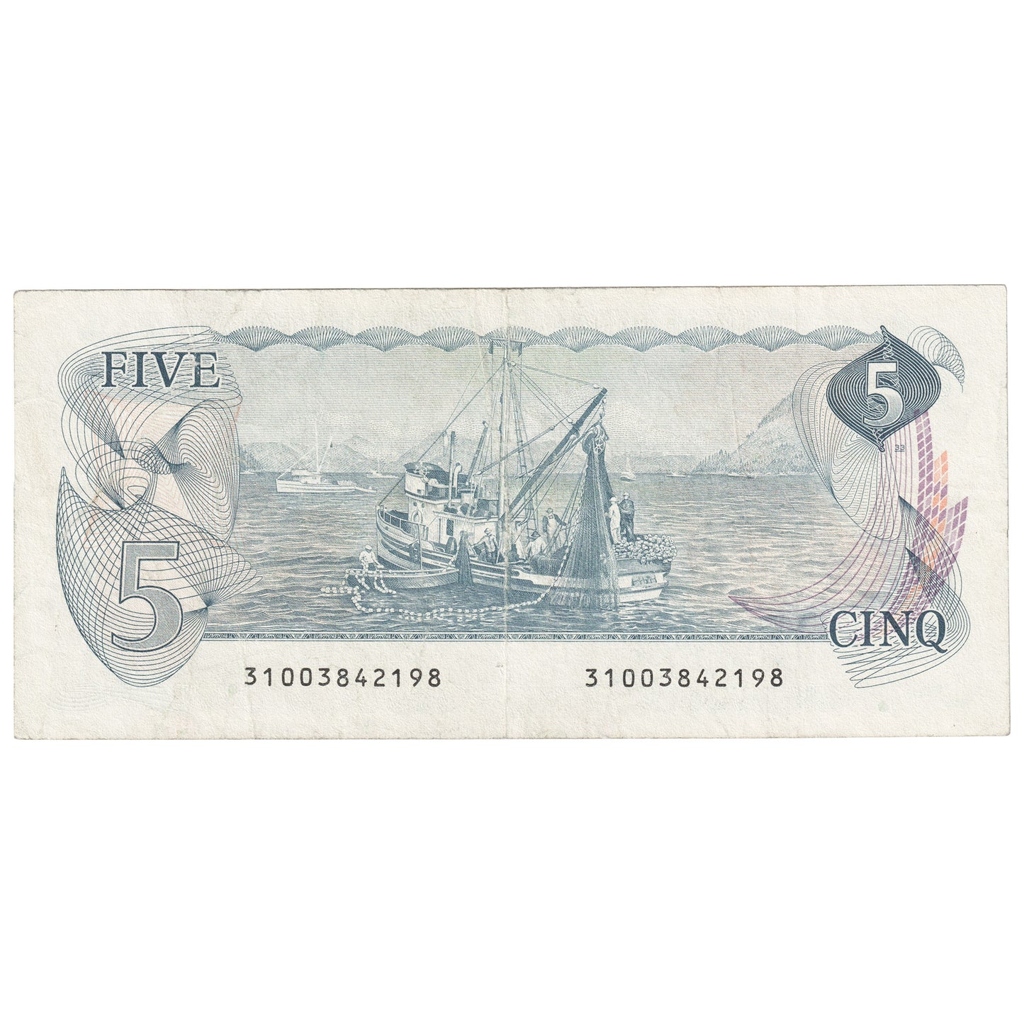 BC-53bA 1979 Canada $5 Crow-Bouey, 310, Fine (F12)