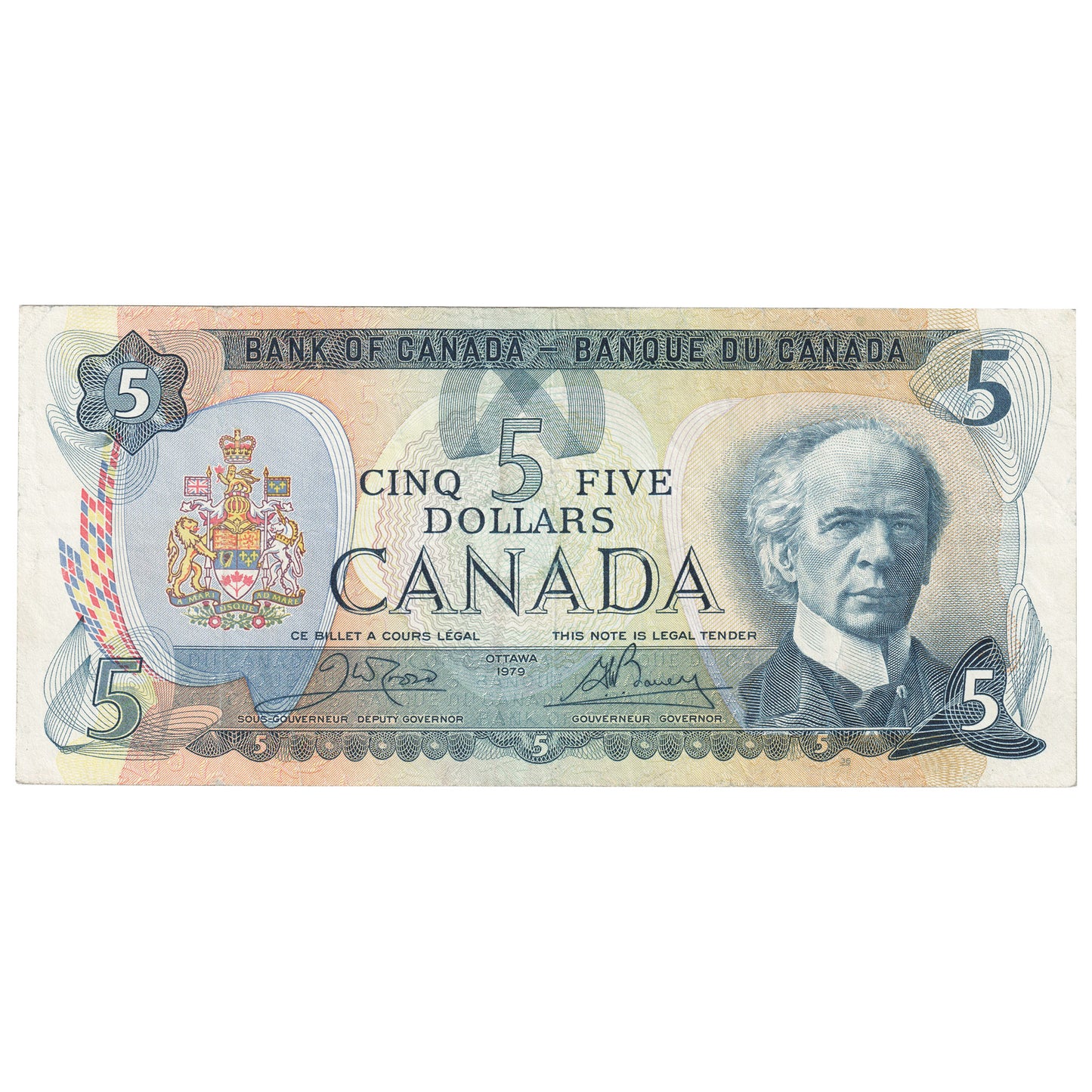 BC-53bA 1979 Canada $5 Crow-Bouey, 310, Fine (F12)