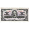 BC-24b 1937 Canada $10 Gordon-Towers, X/D, EF-AU