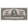 BC-24b 1937 Canada $10 Gordon-Towers, Z/D, F-VF (F15)