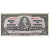 BC-24c 1937 Canada $10 Coyne-Towers, C/T, Circulated