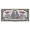 BC-24c 1937 Canada $10 Coyne-Towers, D/T, AU-UNC