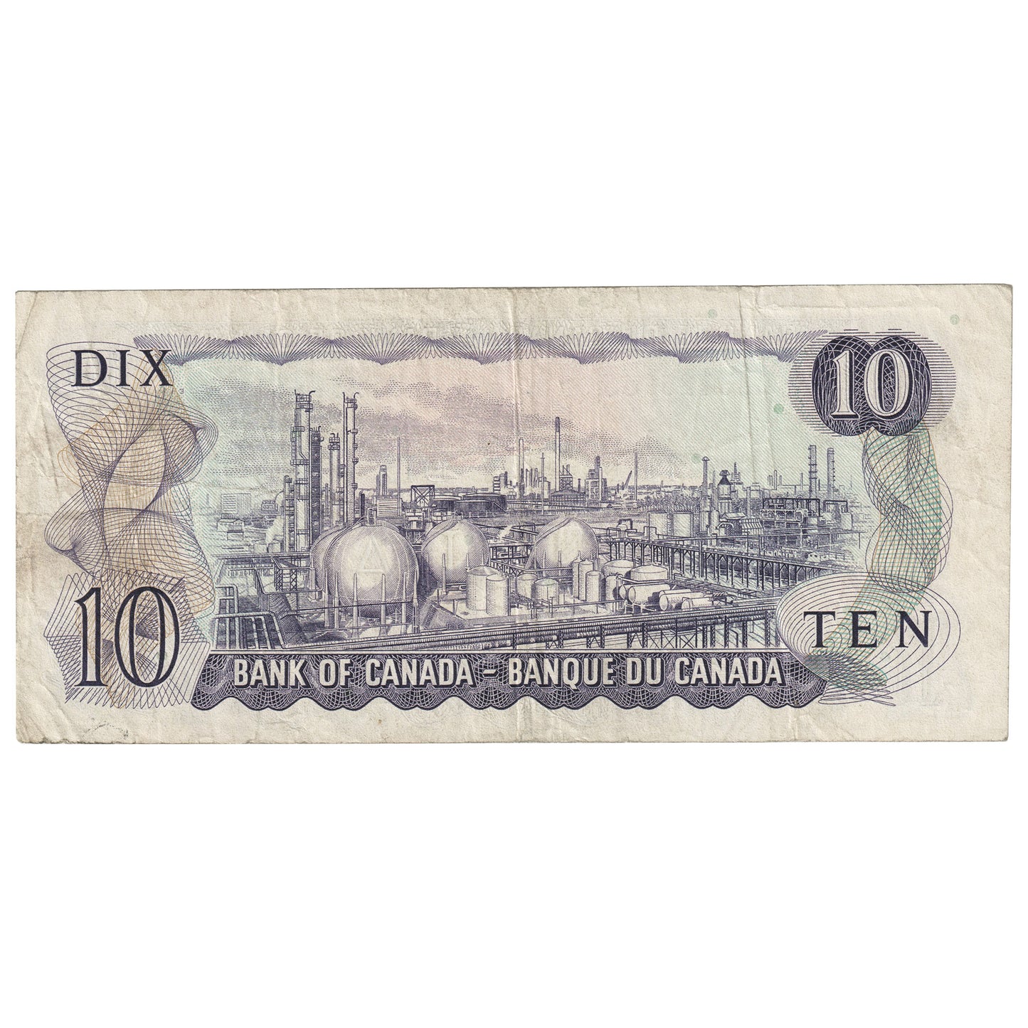 BC-49bA 1971 Canada $10 Bouey-Rasminsky, *DR, F-VF (F15)