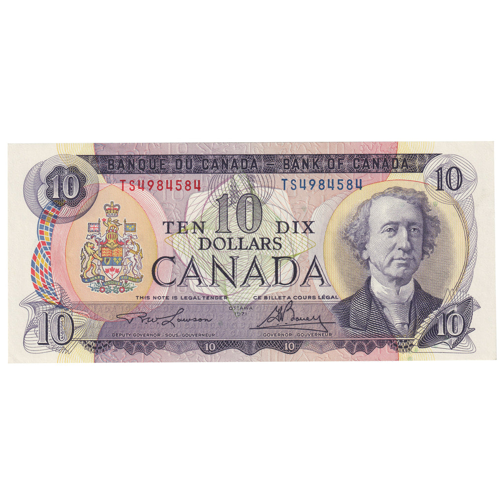 BC-49c 1971 Canada $10 Lawson-Bouey, TS, EF-AU (EF45)