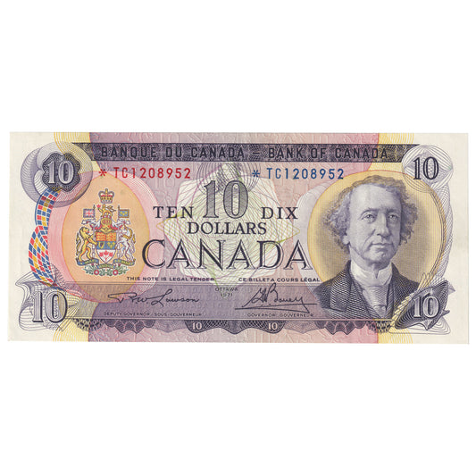 BC-49cA 1971 Canada $10 Lawson-Bouey, *TC, EF